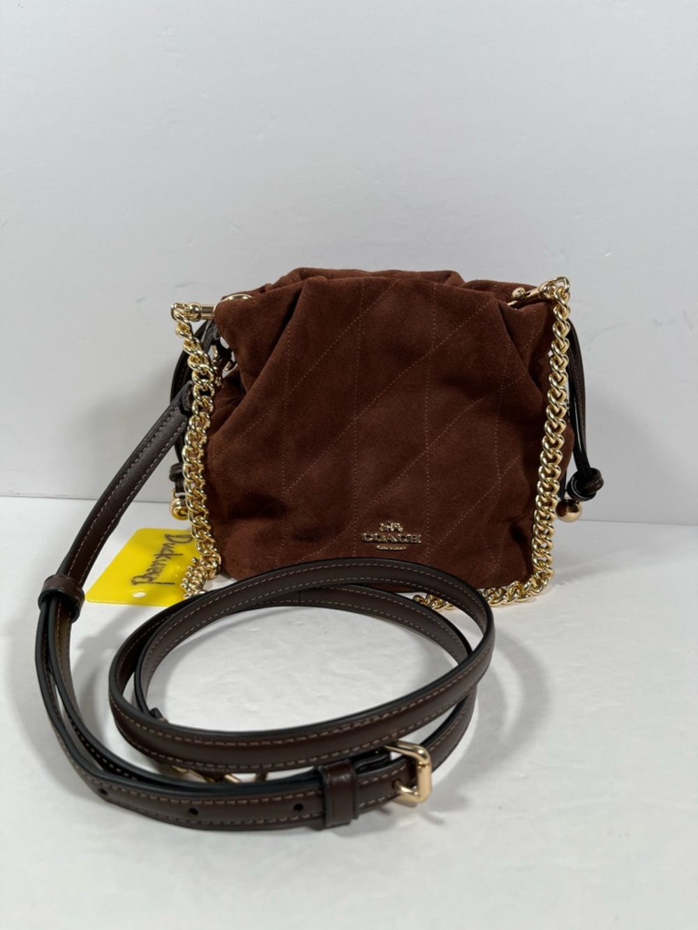 Coach Faye Mini Drawstring Bag With Quilting